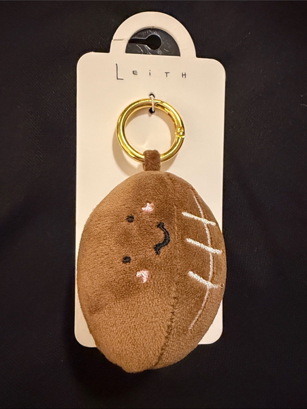 Leith Plush Bag Charm Football